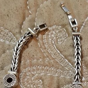 Sterling Silver bracelet w/diamond's